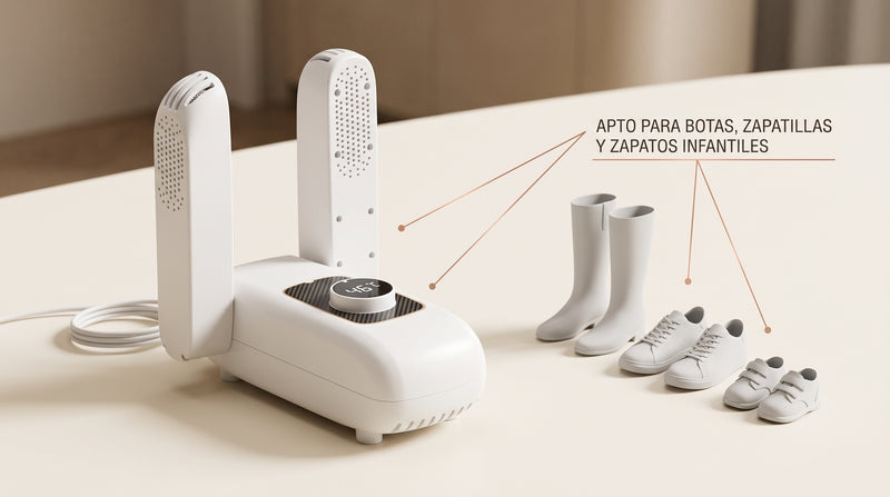 Secador de Calzado Portátil — Zapatos, Botas y Guantes